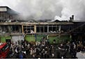 آتش سوزی در مندوی شهر کابل خسارات هنگفت مالی برجا گذاشت